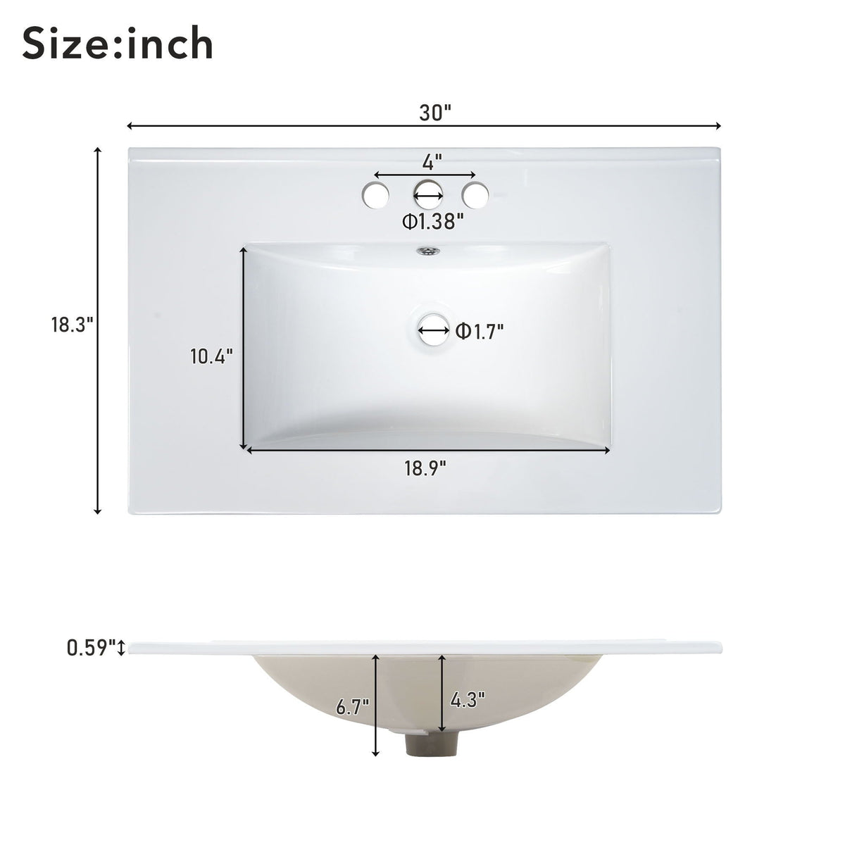 Green Bathroom Vanity with Single Undermount Sink and Storage - Solid Wood