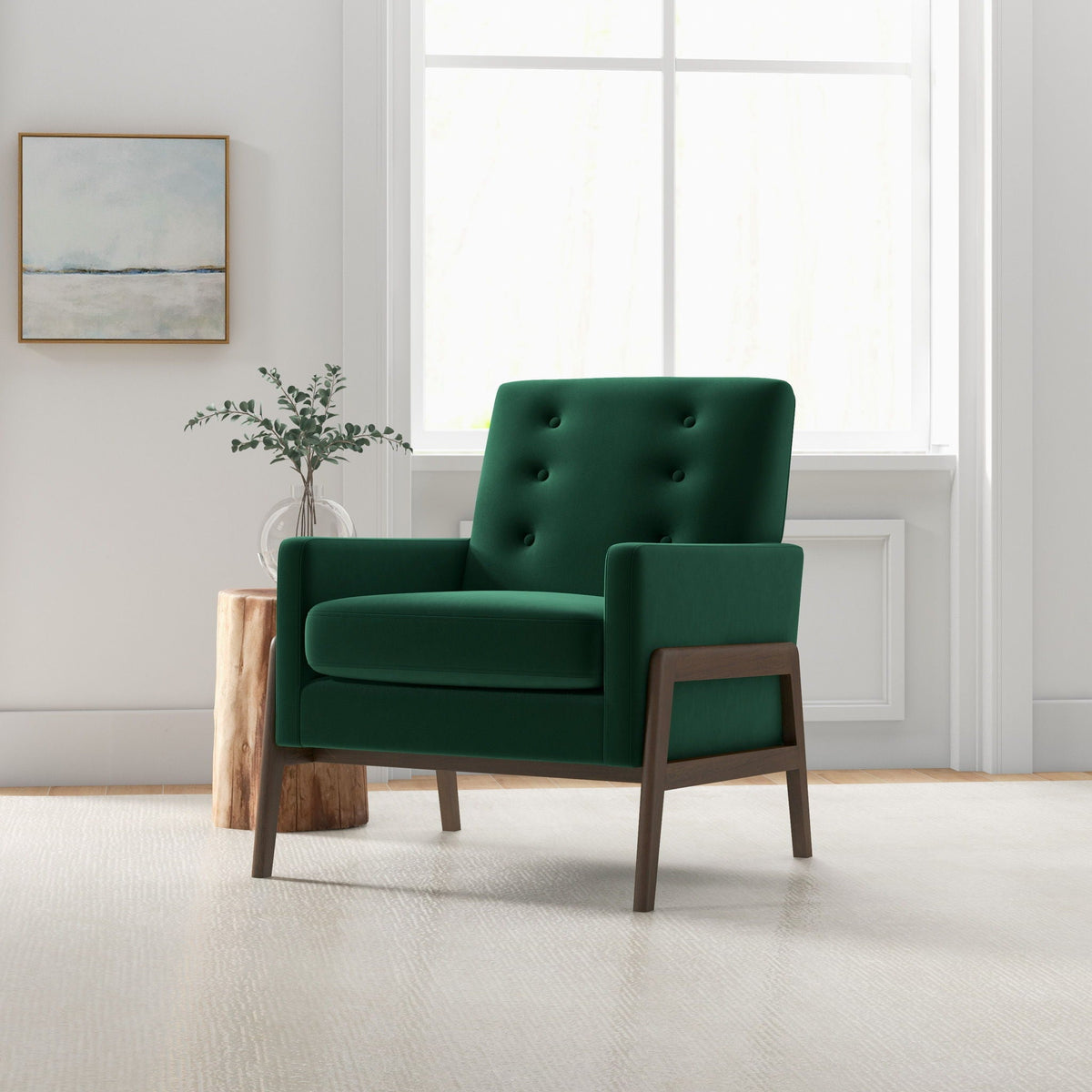 Cole Solid Wood Lounge Chair