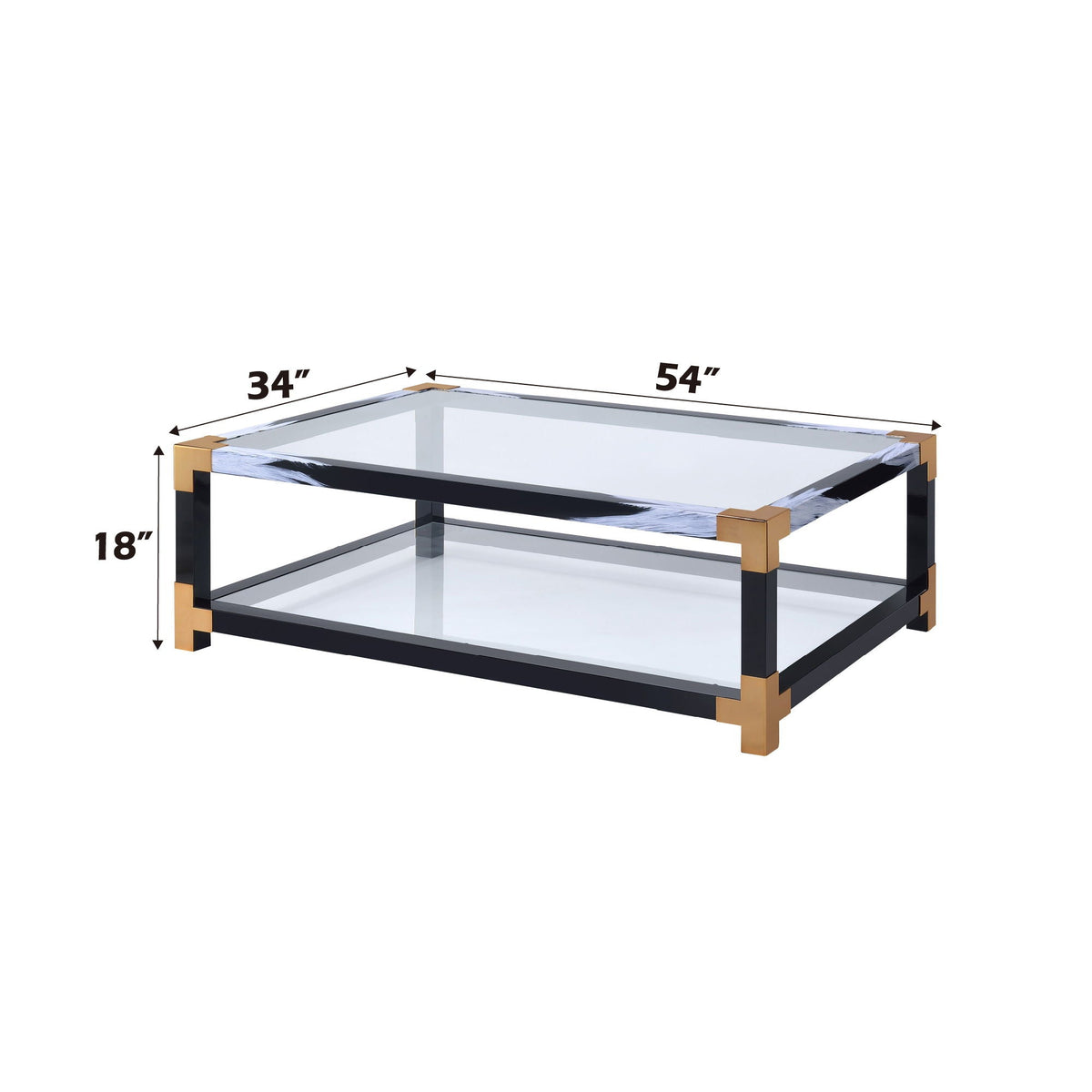 Lafty Glass Coffee Table - Multi