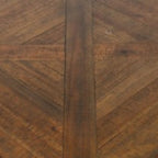 Round Solid Wood Coffee Table with Easy Assembly - Light Brown