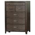 Antique Brown 6 Drawer Dresser with Cedar-Lined Bottom Drawer