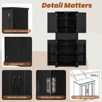 Bathroom Storage Cabinet with Multi-Functional Storage Space