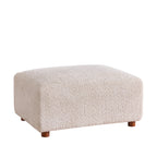 Aura 96 in. 4-Piece L Shaped Modular Sectional Sofa with Wood Frame - Boucle