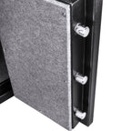 Fireproof Protection Safe Vault with Advanced Locking Mechanism - Black