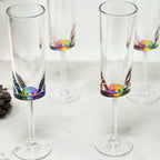 Clear Acrylic Unbreakable Champagne Flutes with 4 Oz Capacity - Set of 4