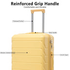 3 Pieces Set Spinner Wheel Luggage With Combination Lock