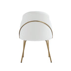 Upholstered Dining Chair with High-Density Foam - Beige, Gray, or White