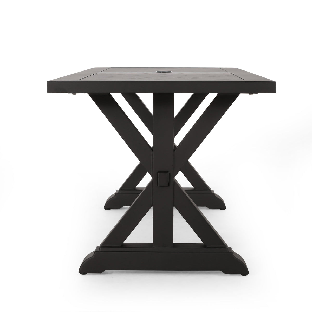Antique Matte Outdoor Aluminium Dining Table with Durable Construction