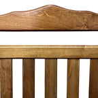 Balcony Porch Adult Rocking Chair with Solid Hardwood Frame - Available in Brown, Oak, or White