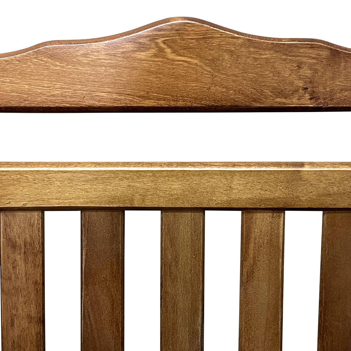 Balcony Porch Adult Rocking Chair with Solid Hardwood Frame - Available in Brown, Oak, or White