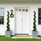 Artificial Outdoor UV Resistant Boxwood Topiary Spiral Tree - Green