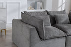 Cloud Couch Oversized Modular Sectional Sofa with Modular Design - Light Waffle Fabric