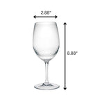 Unbreakable Tritan Plastic Wine Glasses with 20oz Capacity - Clear