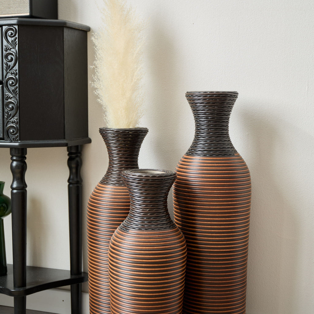 Classic And Neat Floor Vase with High Independent Stand - Multiple Colors