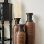 Classic And Neat Floor Vase with High Independent Stand - Multiple Colors