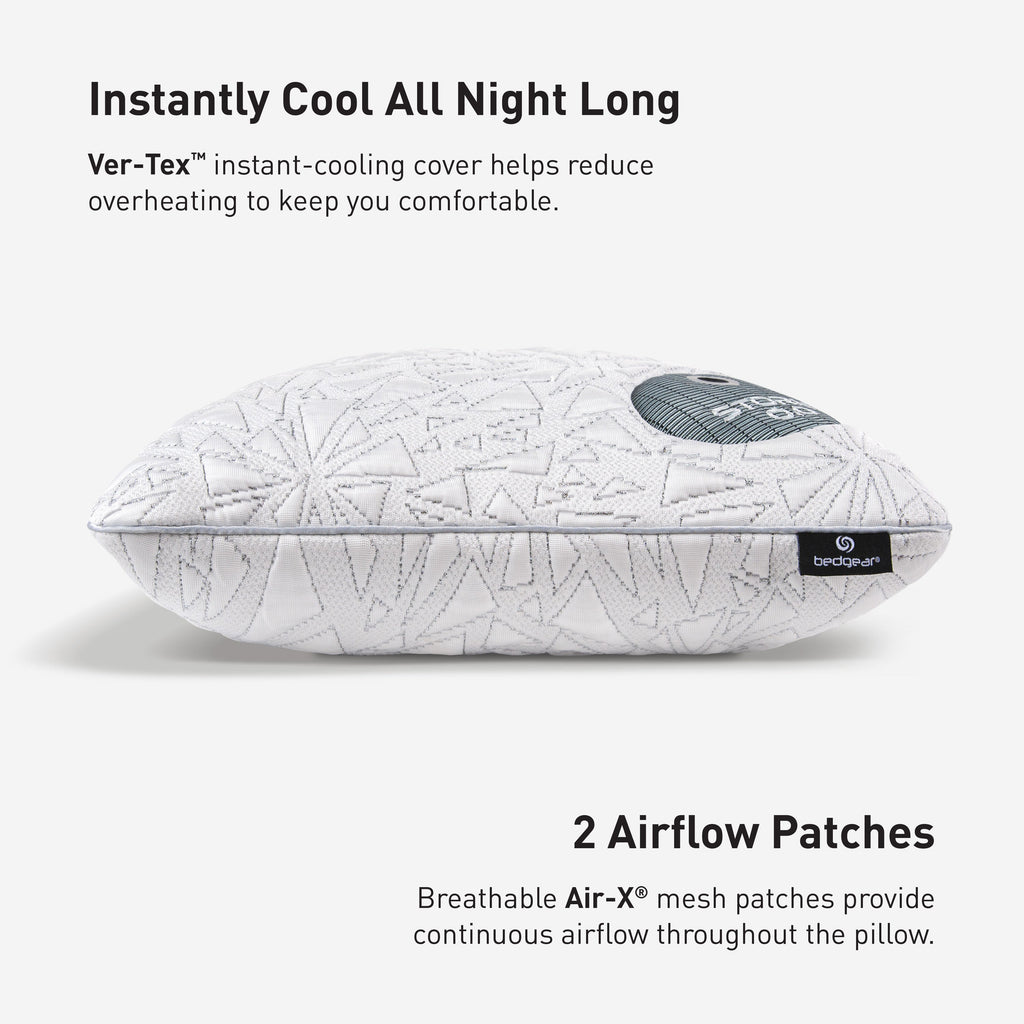 Storm Performance Cooling Pillow with Instant-Cooling Cover - White