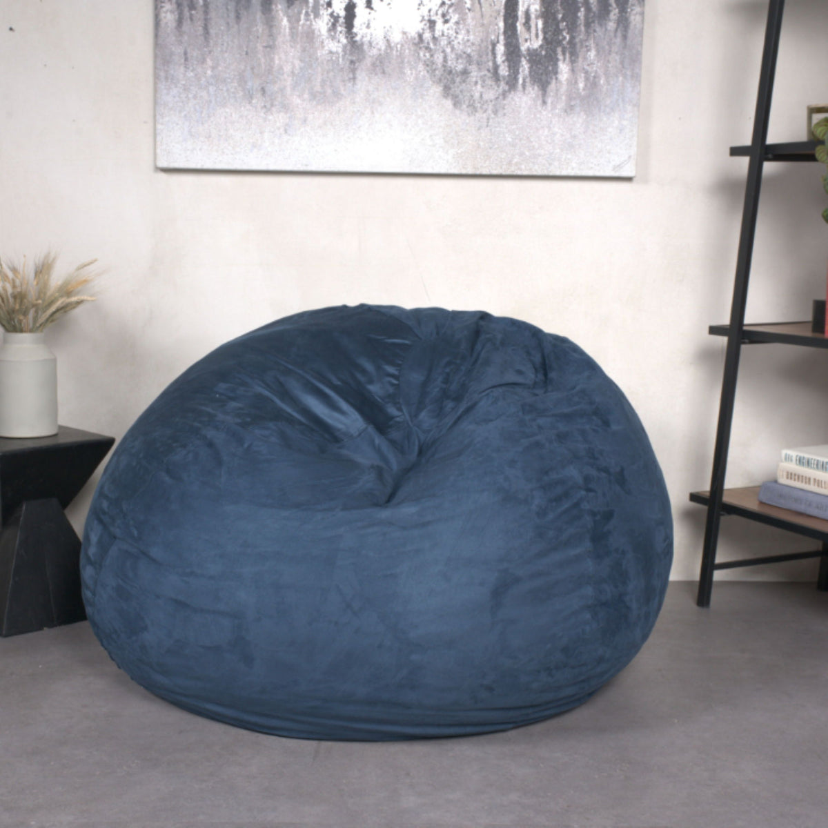 High Density Shredded Foam Bean Bag Chair with Removable Cover - Multiple Colors