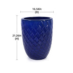Ceramic Planter with Drainage Hole - White or Light Blue