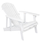 Malibu Adirondack Chair with Foldable Acacia Wood Design - Natural