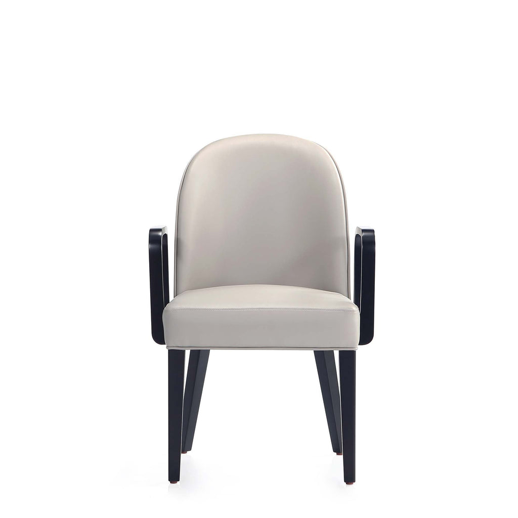 Upholstered Armchair with Solid Beech Wood Frame - Blue or Gray