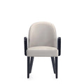 Upholstered Armchair with Solid Beech Wood Frame - Blue or Gray