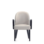 Upholstered Armchair with Solid Beech Wood Frame - Blue or Gray