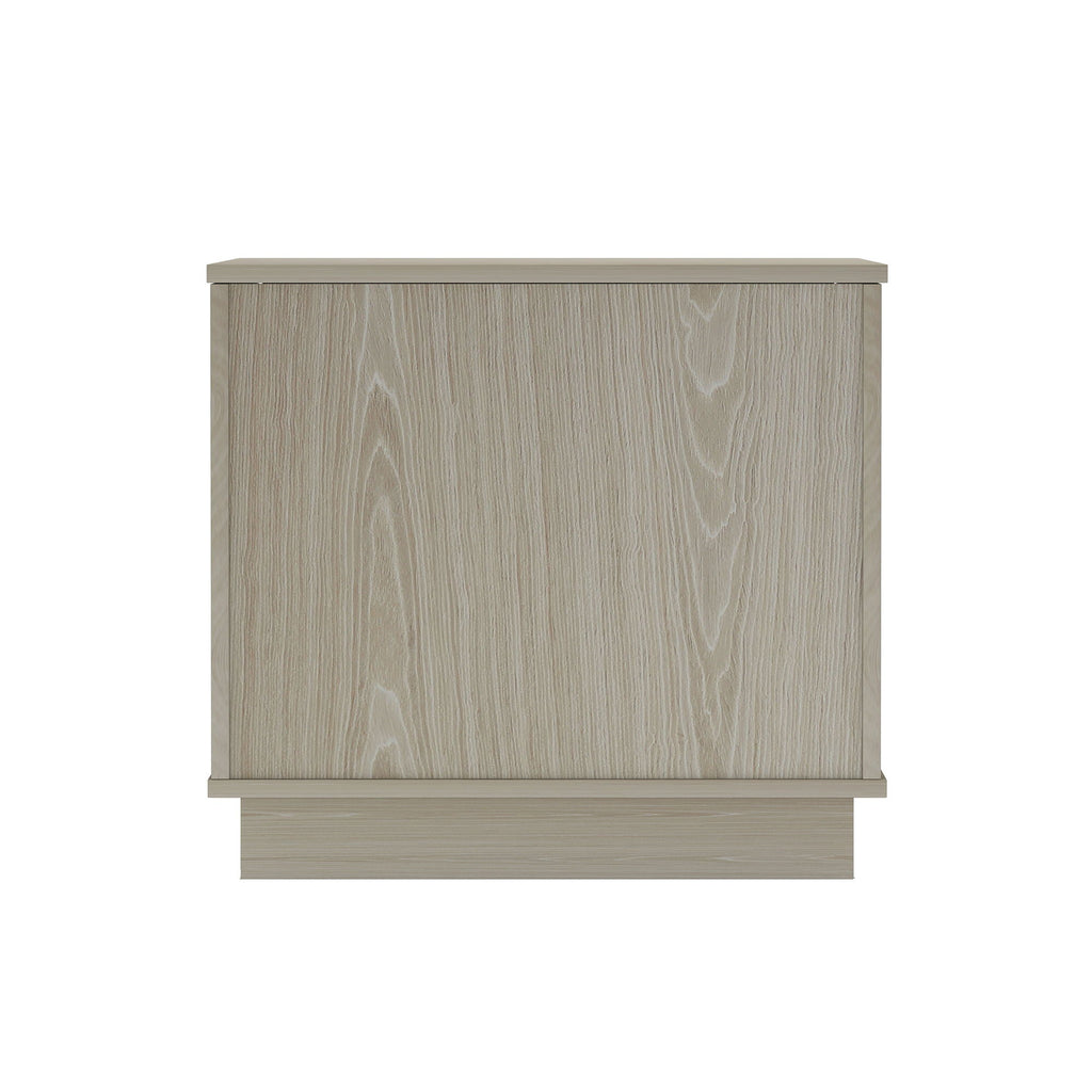 Modern Nightstand with Push to Open Drawers - Dark Gray, Dark Brown, or Light Brown