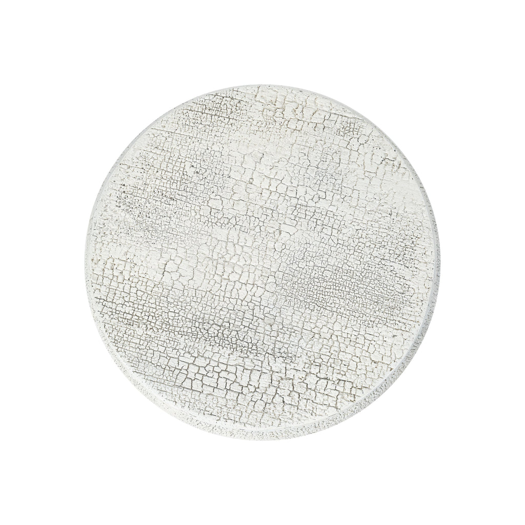 Outdoor Patio Accent Table with Crack Process - Magnesium Oxide Finish