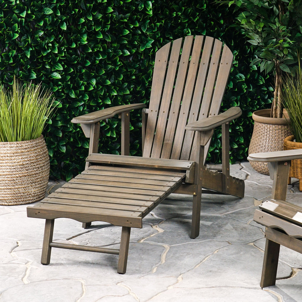 Malibu Adirondack Chair with Foldable Design - Acacia Wood