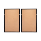 Leaf Shadow Box Wall Decor Set with Intricate Paper Design - White / Gray