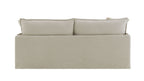 Pattern Linen Sofa with Feather Down Cushions - Beige