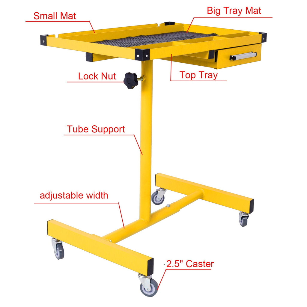 Adjustable Tear Down Work Table With Drawer