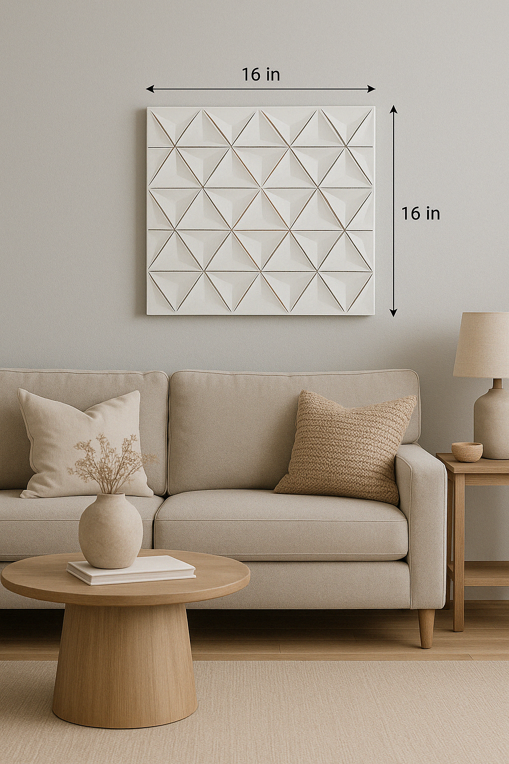White Wooden Wall Décor with Modern Rustic Touch - White