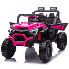 24V 400W Kids Ride On Electric UTV with Remote Control - Pink, Black, Blue