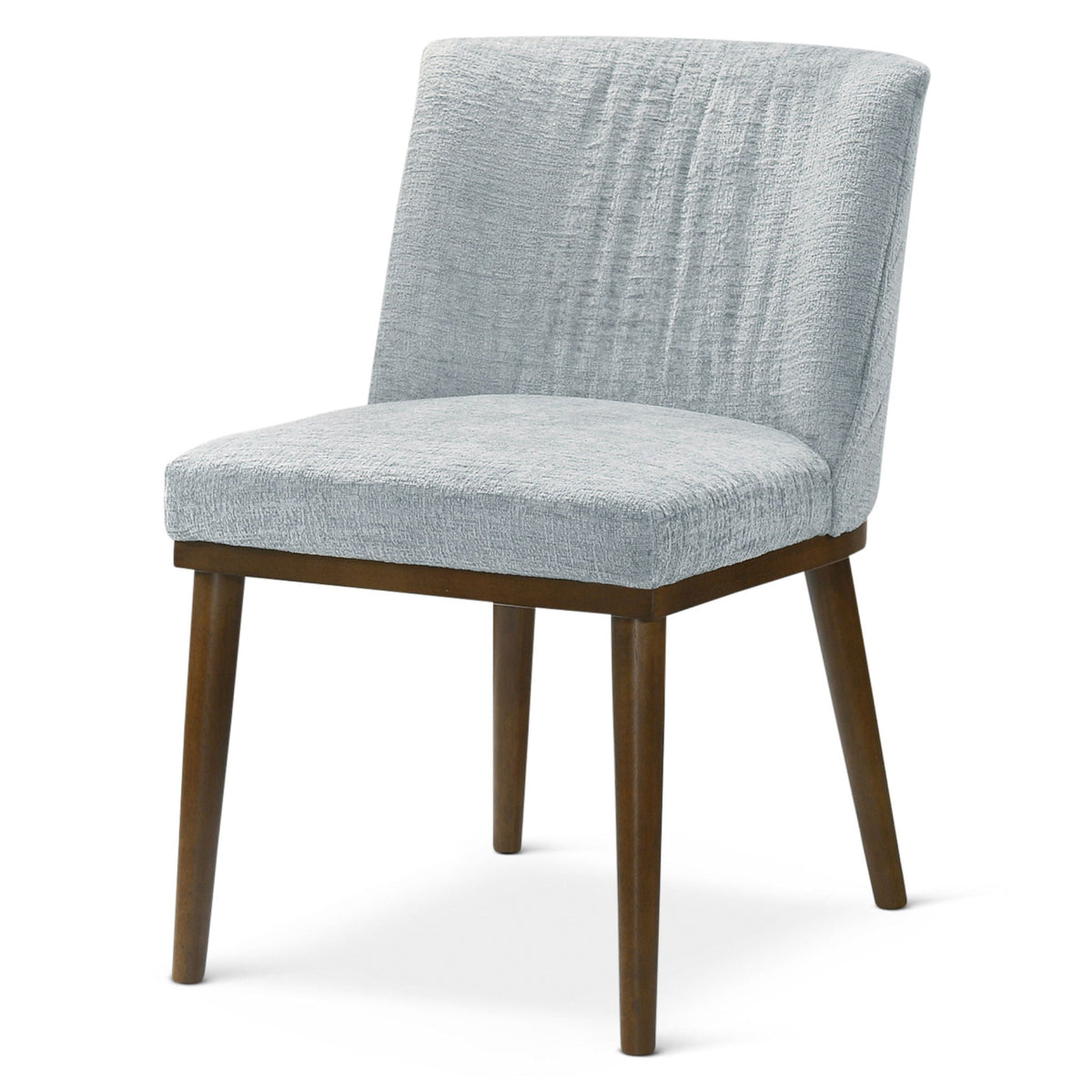 Mid-Century Dining Chair Set of 2 with Solid Wood Frame - Dark Gray or White
