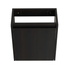 Modern Bathroom Vanity with Ceramic Basin and Storage Cabinet - Light Brown, Black, or White