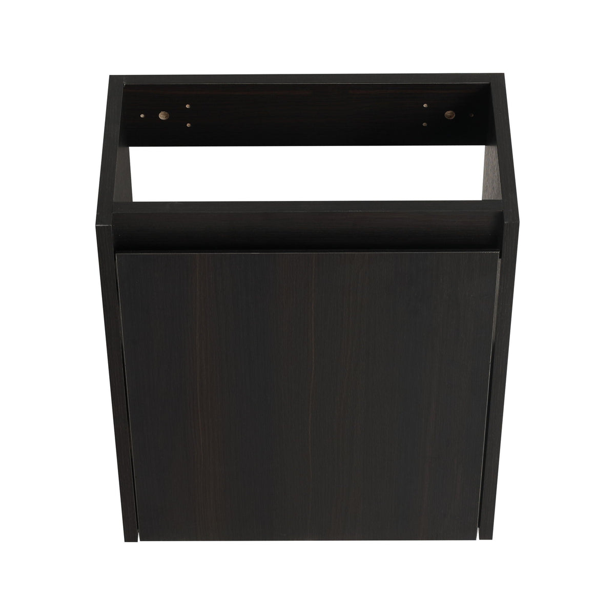 Modern Bathroom Vanity with Ceramic Basin and Storage Cabinet - Light Brown, Black, or White