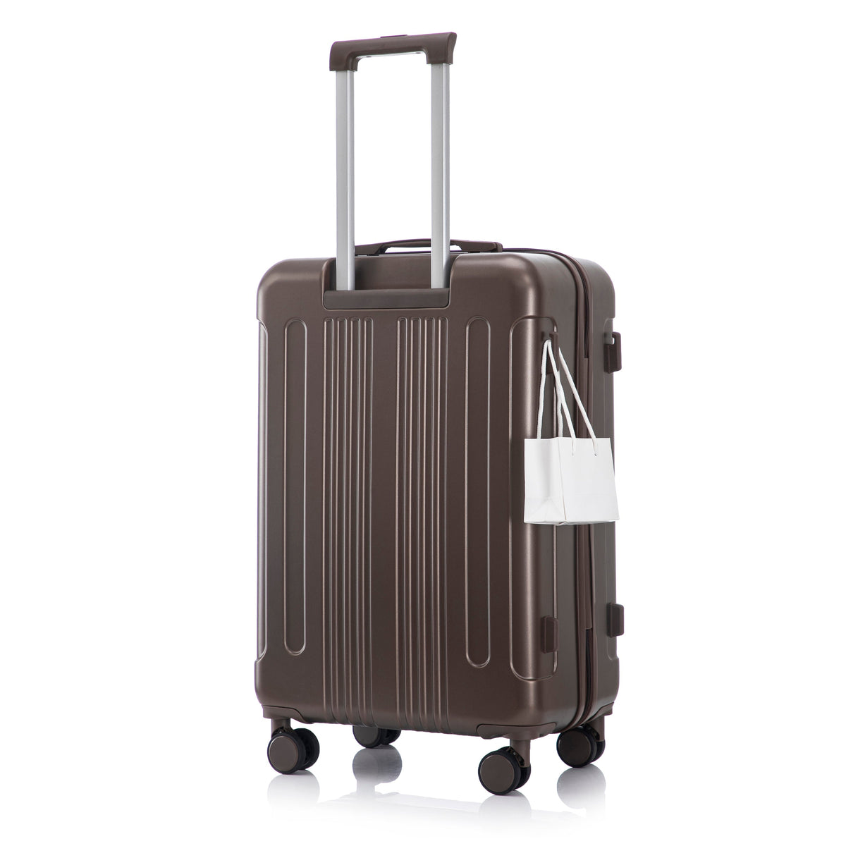 3 Piece ABS Spinner Wheel Luggage Set with Spinner Wheels - Brown