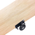 Heavy Duty 600Lb Panel Dolly with 10-Inch Pneumatic Wheels - Black