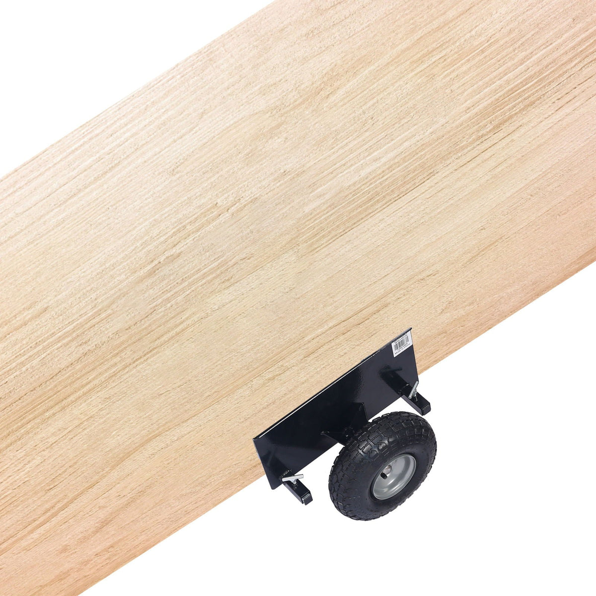 Heavy Duty 600Lb Panel Dolly with 10-Inch Pneumatic Wheels - Black