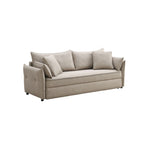 Irina Pull-Out Sleeper Sofa with Storage and Removable Cushions - Dark Gray or Blue