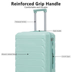 3 Pieces Set Spinner Wheel Luggage With Combination Lock