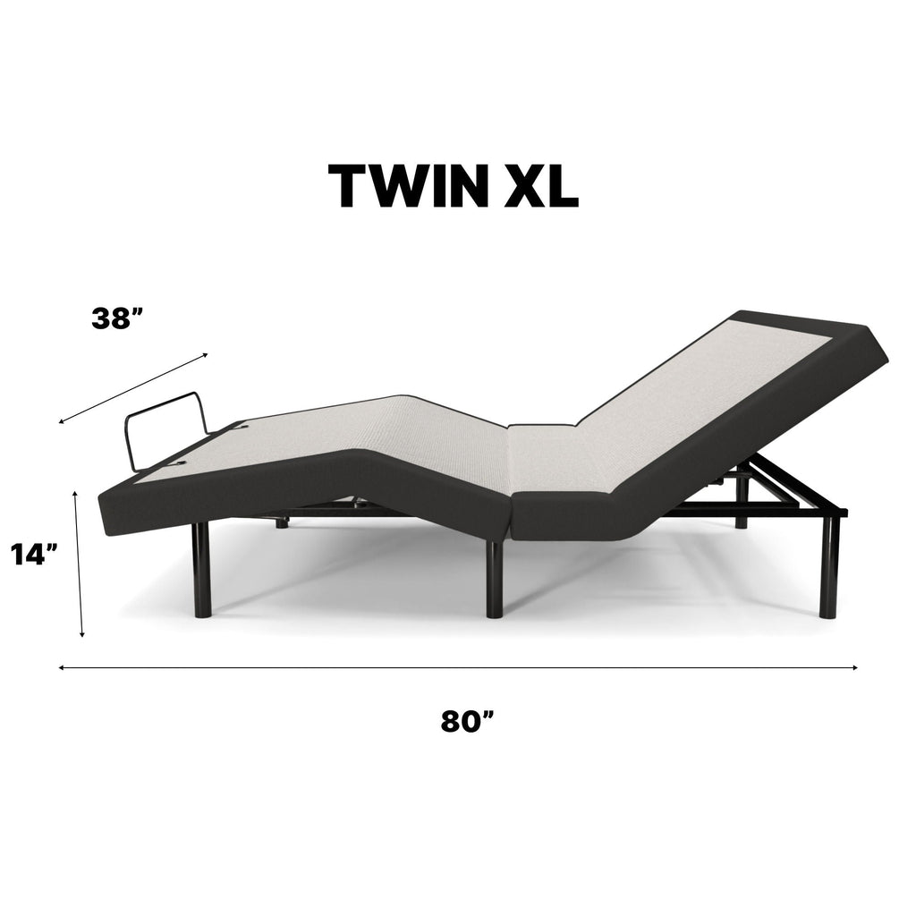 Adjustable Base Comfort with Massage and Zero Gravity - White