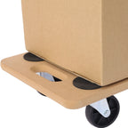 Furniture Moving Dolly, Heavy Duty Wood Rolling Mover with 500 lb Capacity - Natural