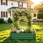 2-in-1 Raised Garden Bed with Trellis