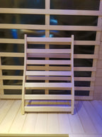 Hemlock Wide Flat Grid Sauna Room Backrest with Posture Support - Natural