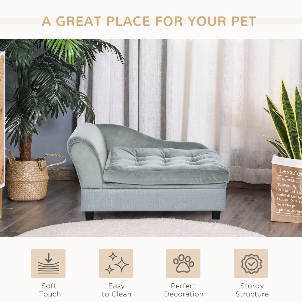Luxury Small Dog Bed with Hidden Storage - PawHut