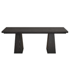 Double Pedestal Executive Desk with Spacious Work Surface - Dark Brown or Black