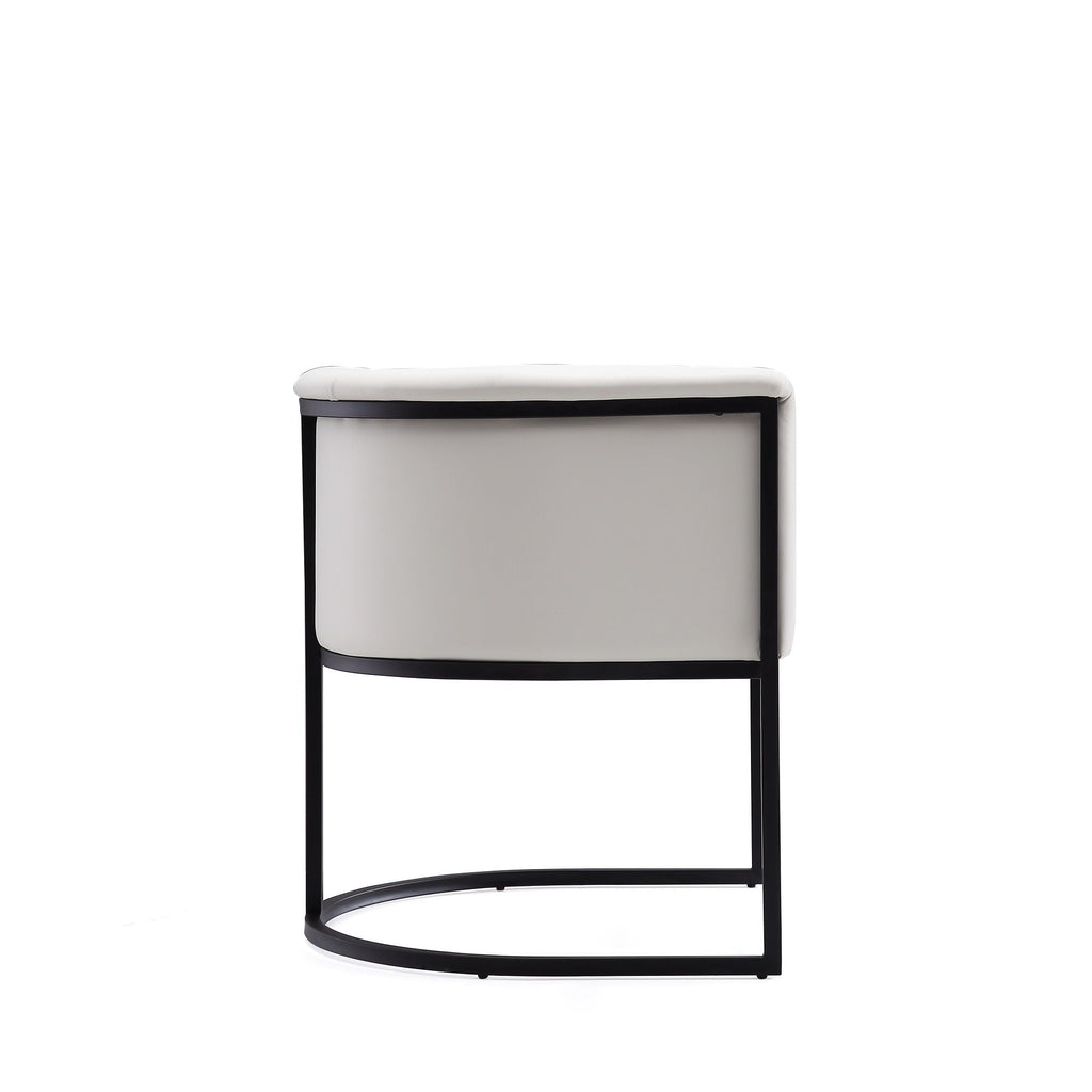 Cosmopolitan Dining Chair with Geometric Metal Frame - Multiple Colors