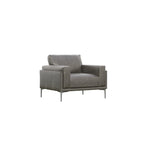 Transitional Fabric Arm Chair with Relaxed Seating - Dark Gray